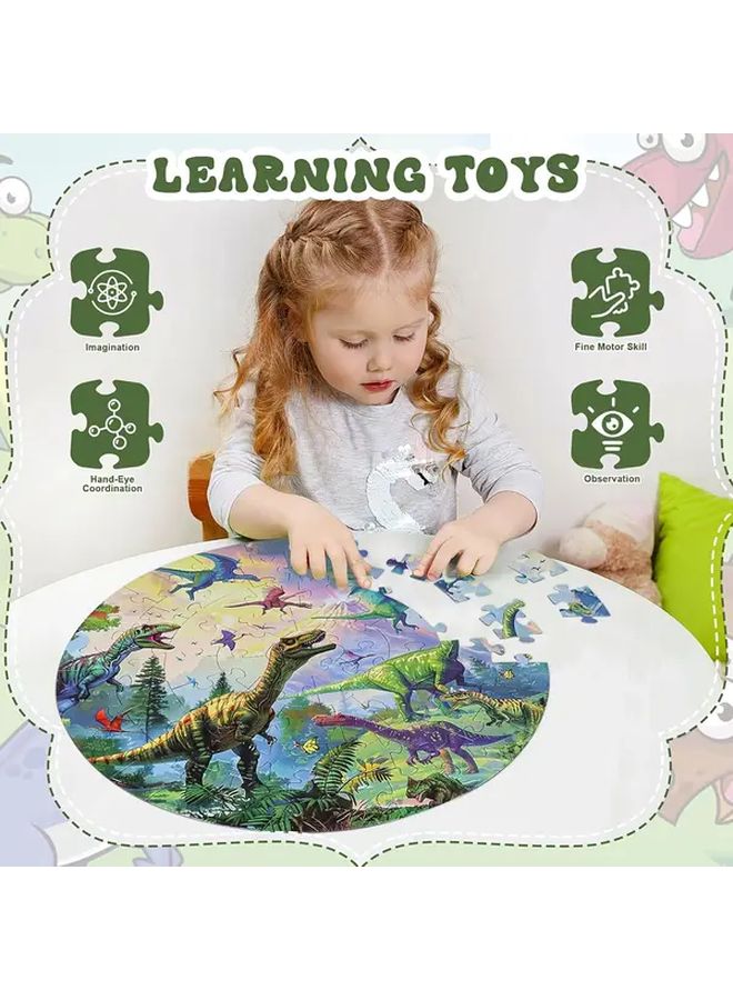 70 Pcs Large Dinosaur Jigsaw Puzzle Educational Floor Toy For Kids Ages 3 8 - Image 3
